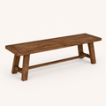 Studio | true three-quarter studio view, near front leg inboard, plank depth and squared legs reading together