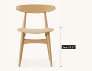 Detail | seat height -- one chair shown, sold as a pair, both identical