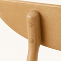 Detail | the back rail and leg dowel-peg joinery