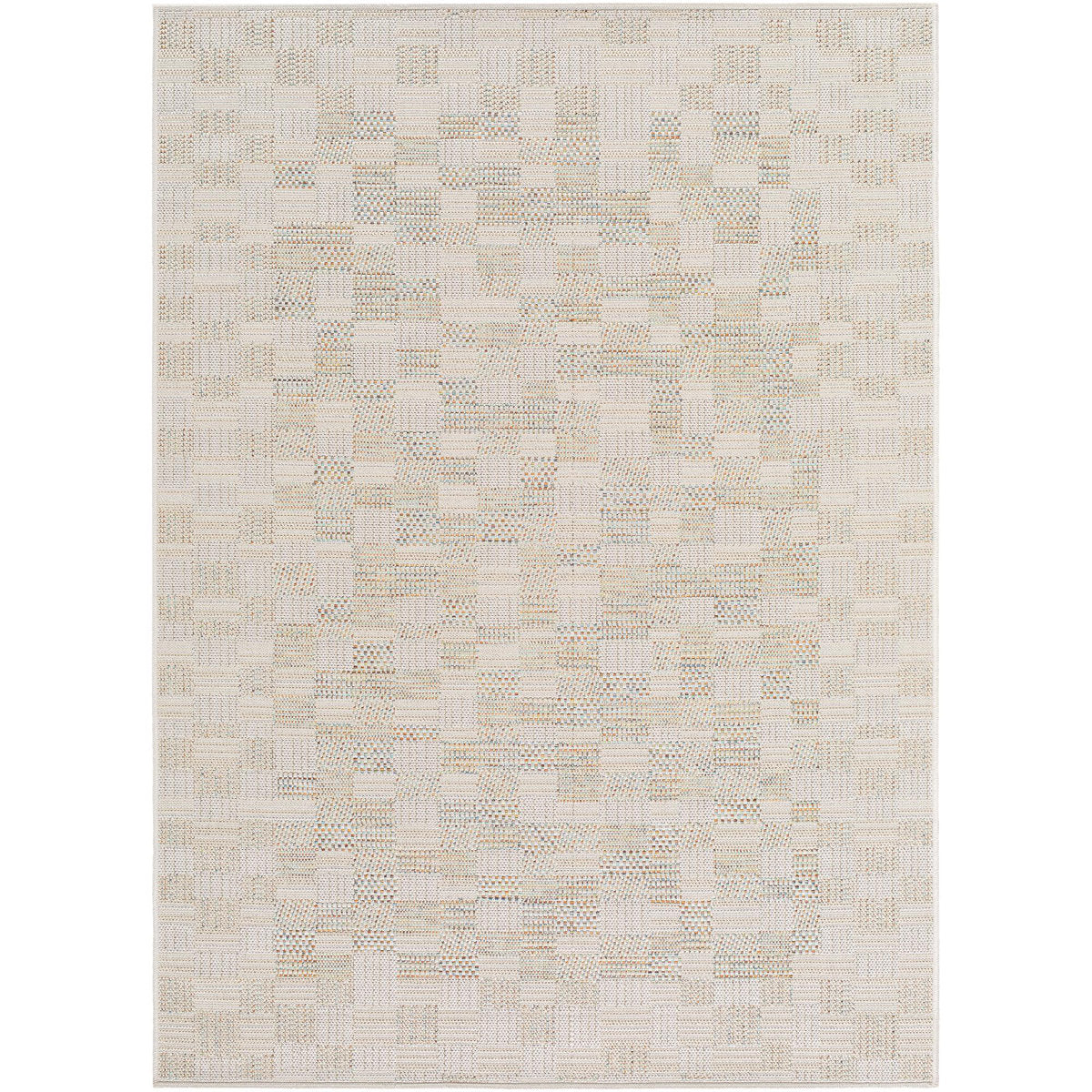 Plaid Outdoor Area Rug, 7'6" x 10' in Multiple Colors