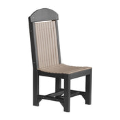 Plastic Chair with Slat Seat and Back, White