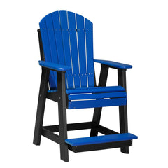 Plastic Chair with Slat Seat and Back, White