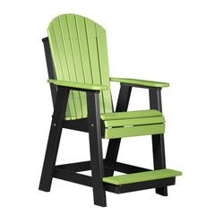 Plastic Chair with Slat Seat and Back, White