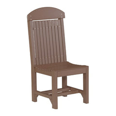 Plastic Chair with Slat Seat and Back, White