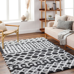 Polyester Shag Area Rug, 7 ft 10 in x 10 ft 3 in
