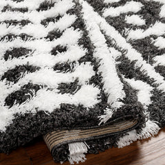 Polyester Shag Area Rug, 7 ft 10 in x 10 ft 3 in