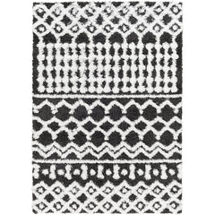 Polyester Shag Area Rug, 7 ft 10 in x 10 ft 3 in
