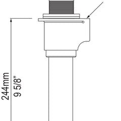 Pop-Up Tub Drain, IntelliDrain, No Overflow, Metal, White