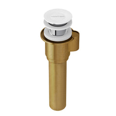 Pop-Up Tub Drain, IntelliDrain, Round, Metal, White