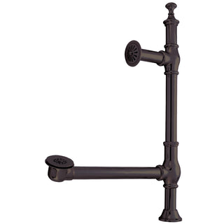 Pop-Up Tub Waste and Overflow, Heirloom, Solid Brass in Oil Rubbed Bronze