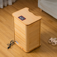 Portable Far Infrared Foot Spa Sauna Bucket, Removable Leg Sleeve, 77 to 149°F