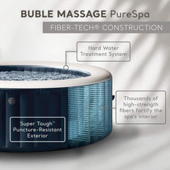 Portable Spa, PureSpa Plus, 6-Person Inflatable with 170 Bubble Jets