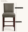 Detail | seat height and back height, counter height not bar height