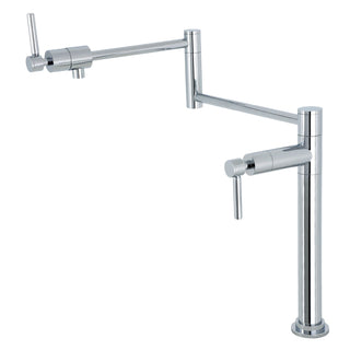 Pot Filler Faucet, Concord, Deck Mount with Two Handles in Polished Chrome