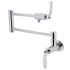 Pot Filler Faucet, Sona, Two-Handle Wall Mount in Polished Chrome