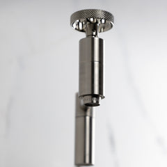 Pot Filler Faucet, Webb, Wall Mount with Knurled Handle in Brushed Nickel
