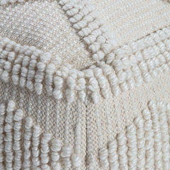 Pouf Ottoman, 34 in Wide, Cotton Blend