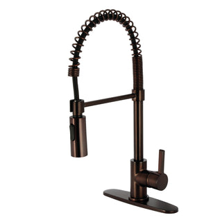 Pre-Rinse Kitchen Faucet, Continental, Single Handle in Oil Rubbed Bronze