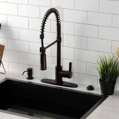 Pre-Rinse Kitchen Faucet, Continental, Single Handle in Oil Rubbed Bronze
