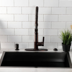 Pre-Rinse Kitchen Faucet, Continental, Single Handle in Oil Rubbed Bronze