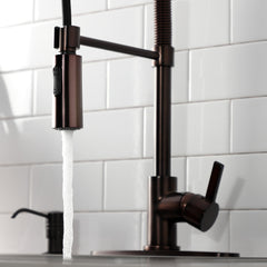 Pre-Rinse Kitchen Faucet, Continental, Single Handle in Oil Rubbed Bronze