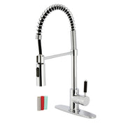 Pre-Rinse Kitchen Faucet, Kaiser, Single-Handle 1-Hole in Polished Chrome