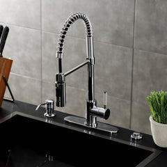 Pre-Rinse Kitchen Faucet, Kaiser, Single-Handle 1-Hole in Polished Chrome