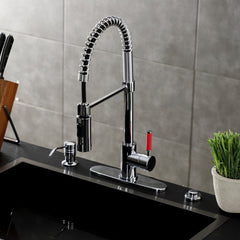 Pre-Rinse Kitchen Faucet, Kaiser, Single-Handle 1-Hole in Polished Chrome