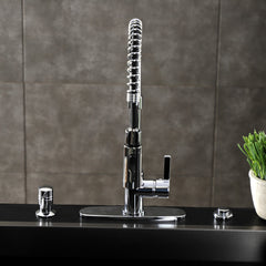 Pre-Rinse Kitchen Faucet, Sona, Single-Handle 1-Hole in Polished Chrome