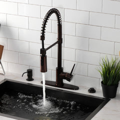 Pre-Rinse Kitchen Faucet, Sona, Single-Handle in Oil Rubbed Bronze