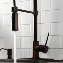 Pre-Rinse Kitchen Faucet, Sona, Single-Handle in Oil Rubbed Bronze