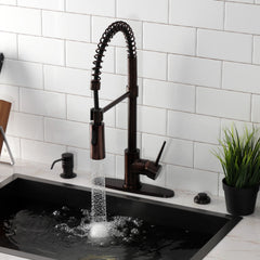 Pre-Rinse Kitchen Faucet, Sona, Single-Handle in Oil Rubbed Bronze