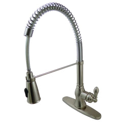 Pre-Rinse Kitchen Faucet, Tulare, Single Handle in Brushed Nickel