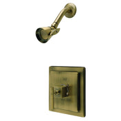 Pressure Balanced Shower Faucet, Claremont, Single Handle in Antique Brass