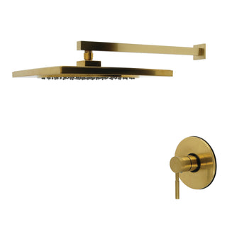 Pressure Balanced Shower Faucet, Concord, Single Handle in Brushed Brass
