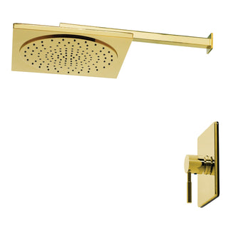 Pressure Balanced Shower Faucet, Concord, Single Handle in Polished Brass