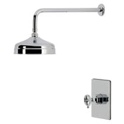 Pressure Balanced Shower Faucet, Levante, Knurled Single Handle in Polished Chrome