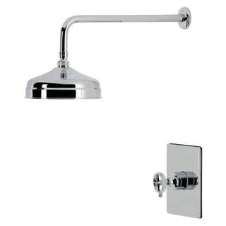 Pressure Balanced Shower Faucet, Levante, Knurled Single Handle in Polished Chrome