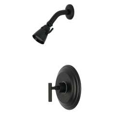 Pressure Balanced Shower Faucet, Manhattan, Single Handle in Matte Black