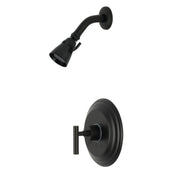 Pressure Balanced Shower Faucet, Manhattan, Single Handle in Matte Black