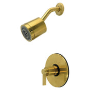Pressure Balanced Shower Faucet, NuvoFusion, Single Handle in Brushed Brass