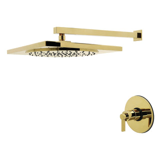 Pressure Balanced Shower Faucet, NuvoFusion, Single Handle in Polished Brass