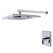 Pressure Balanced Shower Faucet, NuvoFusion, Single Handle in Polished Chrome