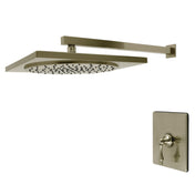 Pressure Balanced Shower Faucet, Restoration, Single Handle in Brushed Nickel