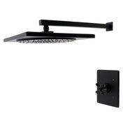 Pressure Balanced Shower Faucet, Restoration, Single Handle in Matte Black