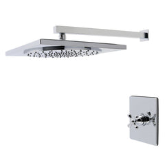 Pressure Balanced Shower Faucet, Restoration, Single Handle in Polished Chrome