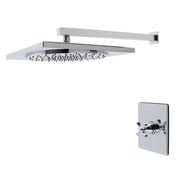 Pressure Balanced Shower Faucet, Restoration, Single Handle in Polished Chrome