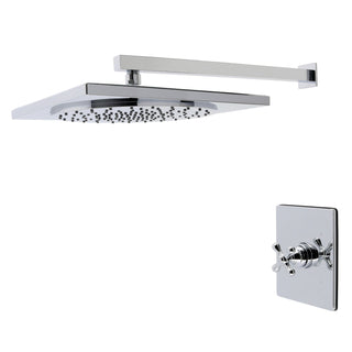 Pressure Balanced Shower Faucet, Restoration, Single Handle in Polished Chrome