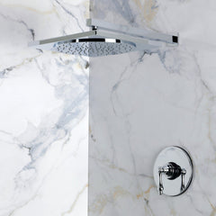Pressure Balanced Shower Faucet, Restoration, Single Handle in Polished Chrome