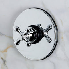 Pressure Balanced Shower Faucet, Restoration, Single Handle in Polished Chrome